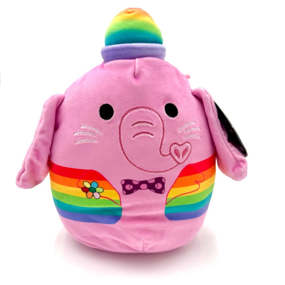 Squishmallows 8 inch Disney Pride Collection Bing Bong w/‎ Rainbow. Limited NWT